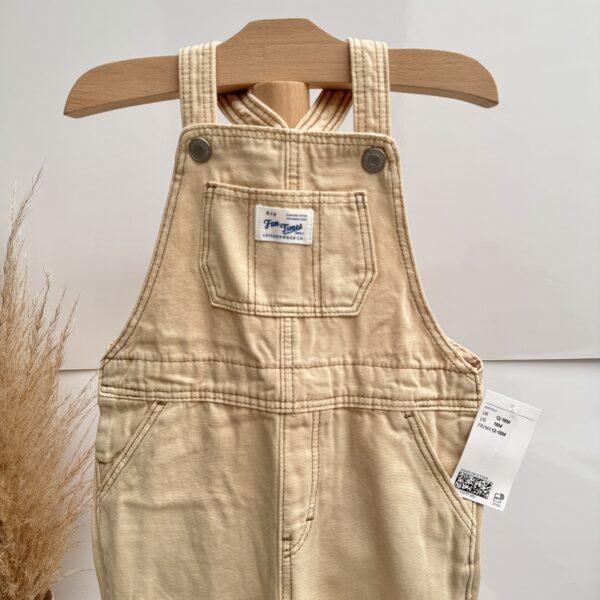 Overol beige lona