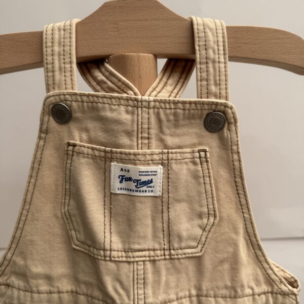 Overol beige lona - Imagen 2