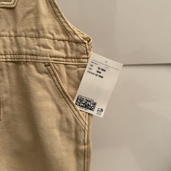 Overol beige lona - Imagen 4