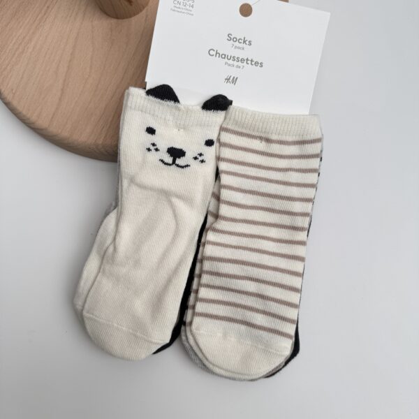 White striped socks