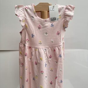 Vestido rosa floreado