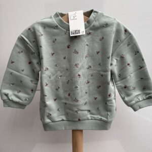 Suéter menta floreado