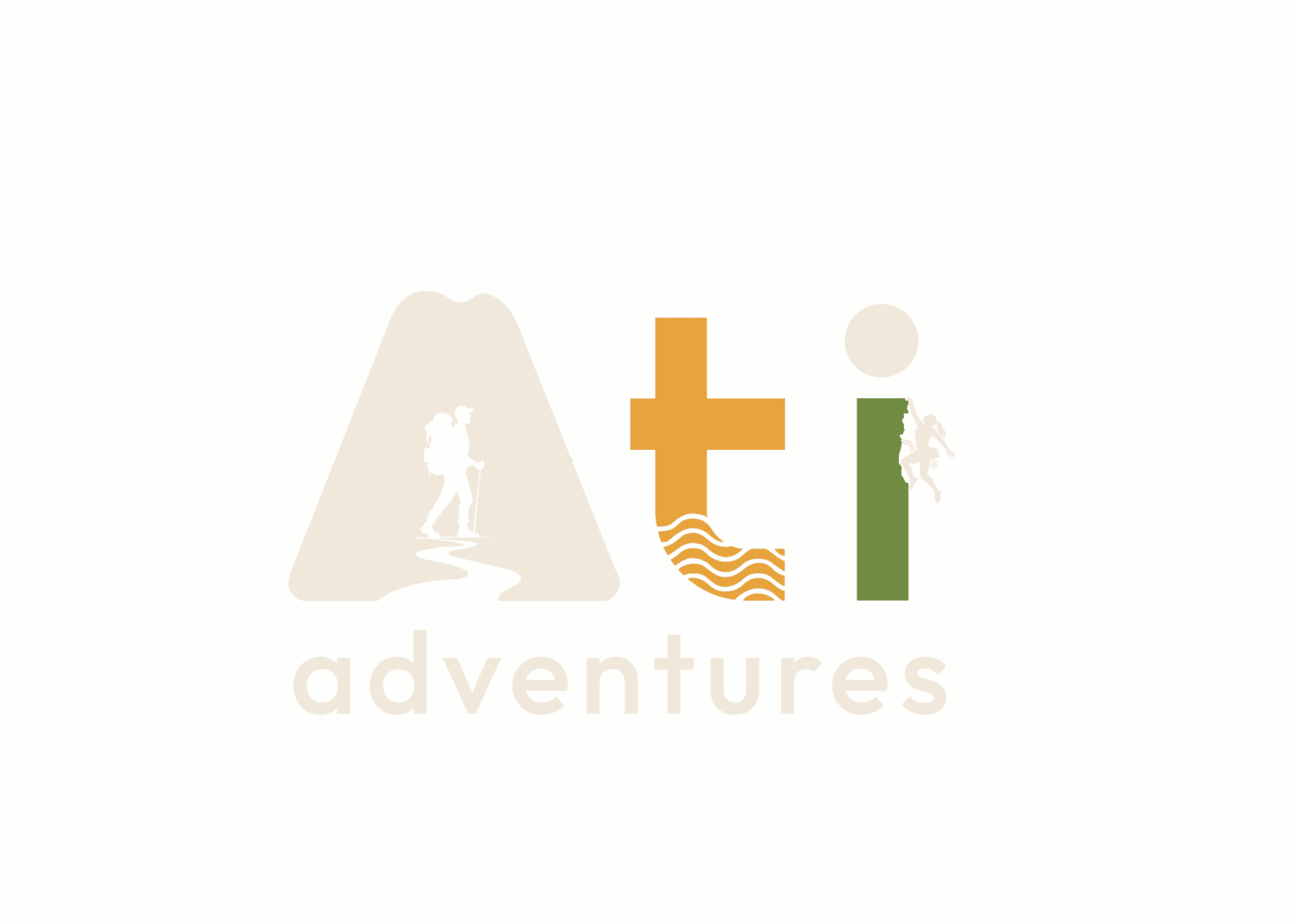LOGO ATI ADVENTURES - version color expedition blue + forest green + ash sand